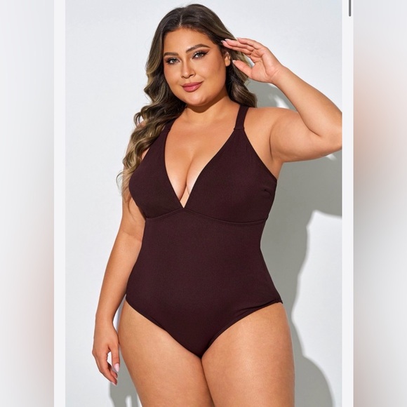 Meet.Curve Other - Meet.Curve Chic Brown One-Piece Swimsuit Size XL(US 16/18)